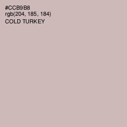 #CCB9B8 - Cold Turkey Color Image